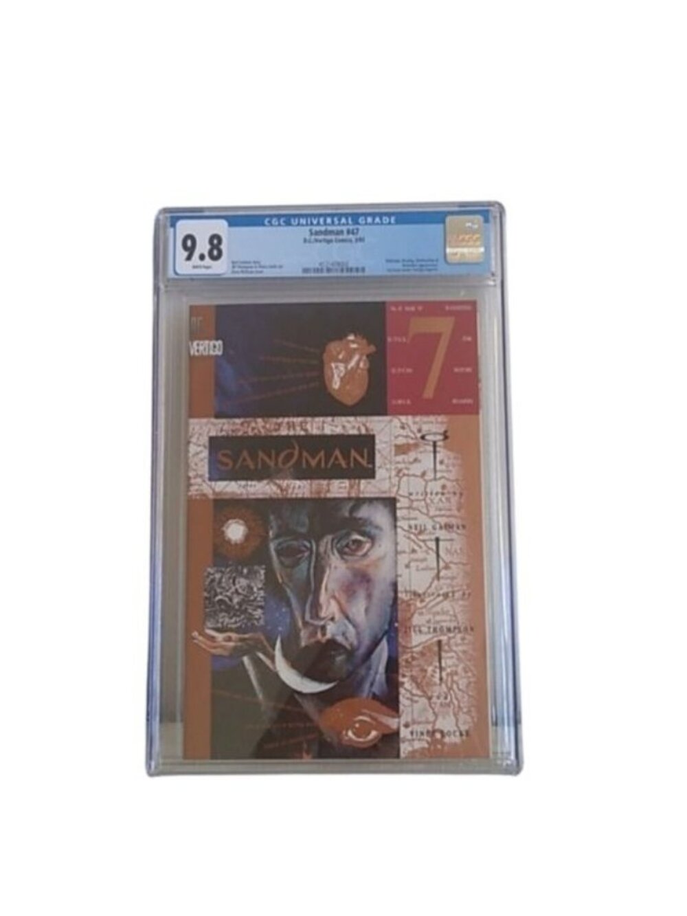 DC Vertigo Comics SANDMAN #47 3/93 White Pages CGC graded 9.8 1st issue imprint